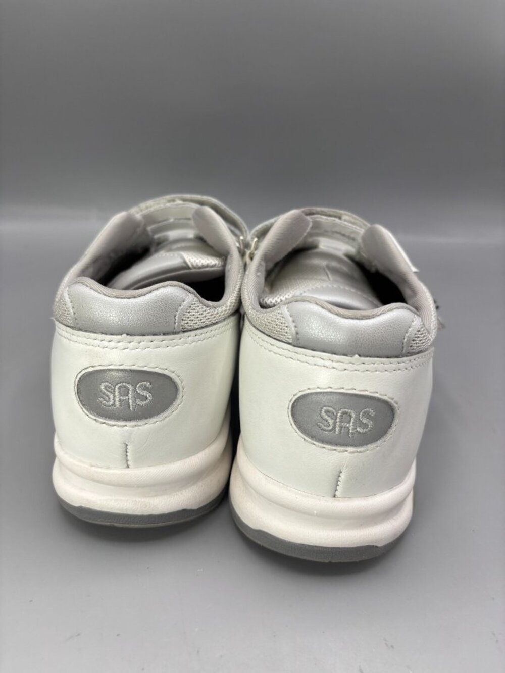 SAS TMV Walking Shoes Womens 8M White Leather Comfort Low Top Athletic 2103222 - Picture 4 of 8